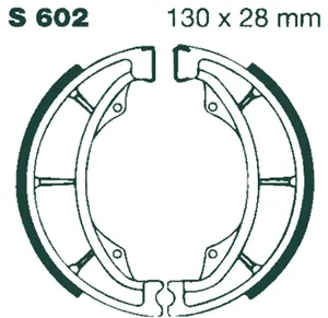 EBC BRAKE SHOE WATER GROOVED SERIES ORGANIC