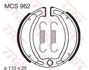 TRW BRAKE SHOES STANDARD