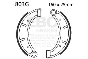 EBC BRAKE SHOE GROOVED