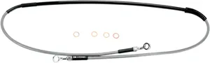 MOOSE OFFROAD HARD-PARTS BRAKE LINE STAINLESS STEEL FRONT KAWASAKI/SUZUKI