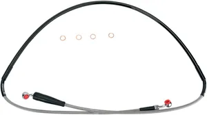 MOOSE OFFROAD HARD-PARTS BRAKE LINE STAINLESS STEEL FRONT SUZUKI