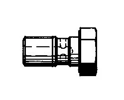 TRW BANJO BOLT, M10X1.25, ALUMINIUM, BLACK