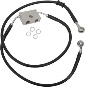 Drag Specialties FRT BRAKE LINE XL BK +8