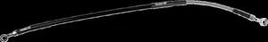 MOOSE OFFROAD HARD-PARTS Stainless Steel Braided Brake Line