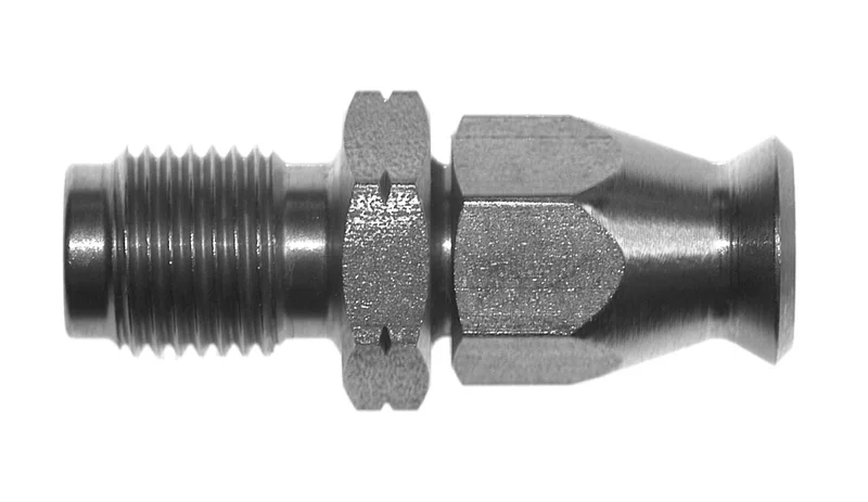 Goodridge Direct connect m10-1.00. High polished SS
