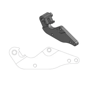 MOTO-MASTER RELOCATION BRACKET BRAKE CALIPER SM STREET 320MM