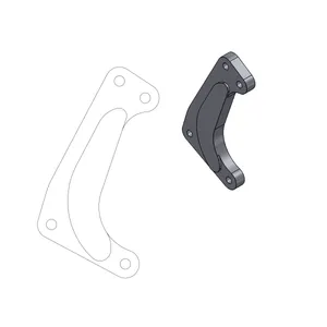 MOTO-MASTER RELOCATION BRACKET BRAKE CALIPER SM RACING 320MM