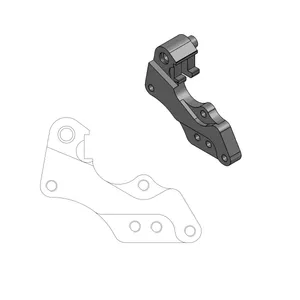 MOTO-MASTER RELOCATION BRACKET BRAKE CALIPER RALLY/DAKAR 298MM