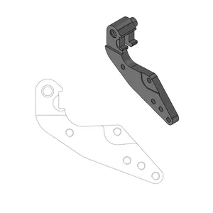 MOTO-MASTER RELOCATION BRACKET BRAKE CALIPER RALLY/DAKAR 298MM