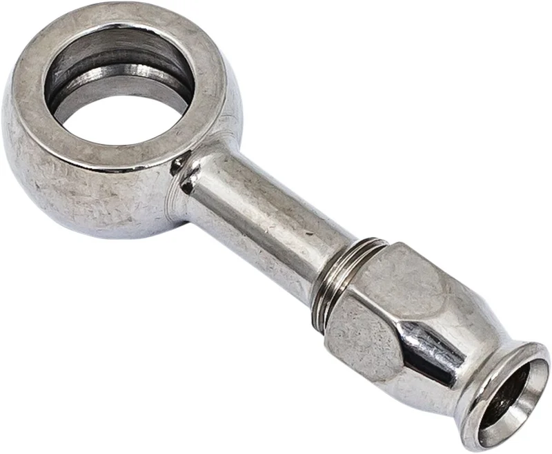 Goodridge 12mm banjo fitting straight. Stainless
