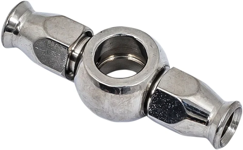 Goodridge 3/8" straight banjo, double fitting. Short neck