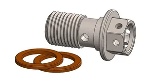 MOTO-MASTER BANJO BOLT M10X1.00 RACE DRILLED