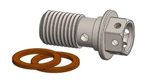 MOTO-MASTER BANJO BOLT M10X1.25 RACE DRILLED