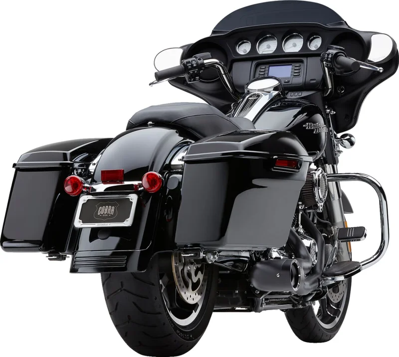 Cobra EXHAUST 2:1 W/TIP BLK FLH