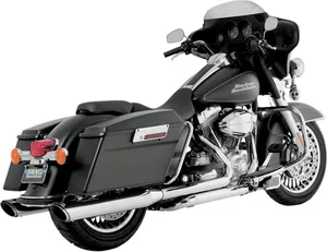 Vance & Hines MUFFLER TWIN SLASH ROUND SLIP-