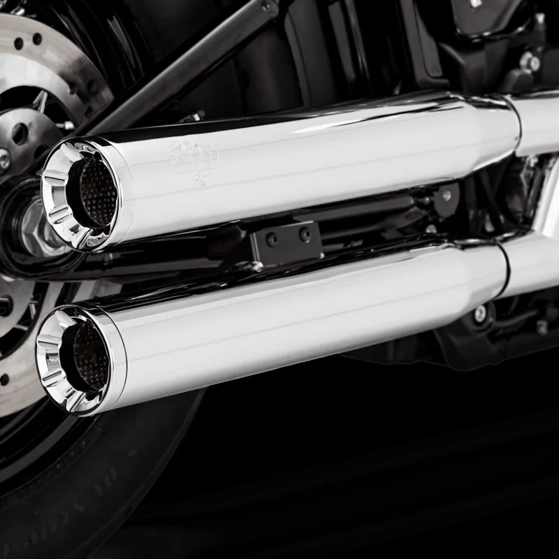 Vance & Hines & Hines, Eliminator 300 slip-on PCX mufflers. chrome