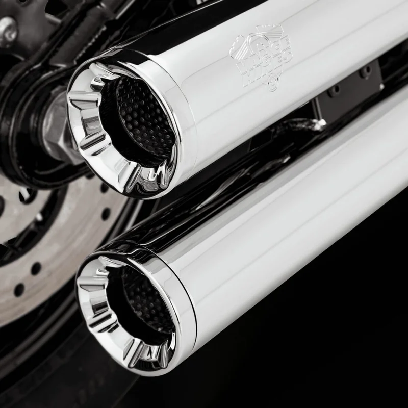 Vance & Hines & Hines, Eliminator 300 slip-on PCX mufflers. chrome