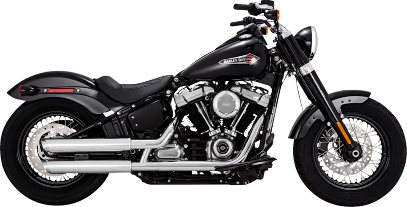 Vance & Hines & Hines, 3" twin slash slip-on PCX mufflers. chrome