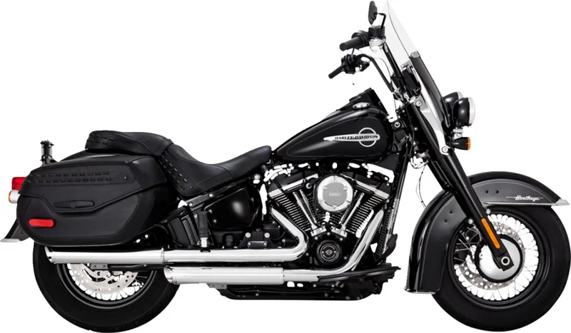 Vance & Hines & Hines, 3" twin slash slip-on PCX mufflers. chrome