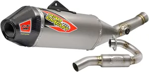PRO CIRCUIT EXHAUST SYSTEM TI-6 PRO TITANIUM WITH CARBON END CAP