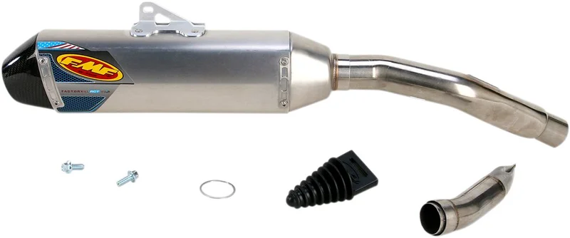 FMF FACTORY 4.1 RCT SLIP-ON MUFFLER S/S ALUMINUM & CARBON NATURAL KAWASAKI