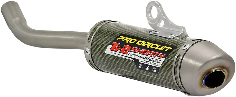PRO CIRCUIT MUFFLER/SILENCER TI-2 SHORTY CARBON KEVLAR TITANIUM