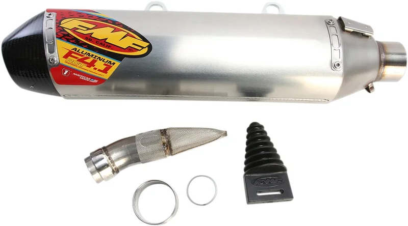 FMF FACTORY 4.1 RCT SLIP-ON MUFFLER S/S ALUMINUM & CARBON NATURAL KTM