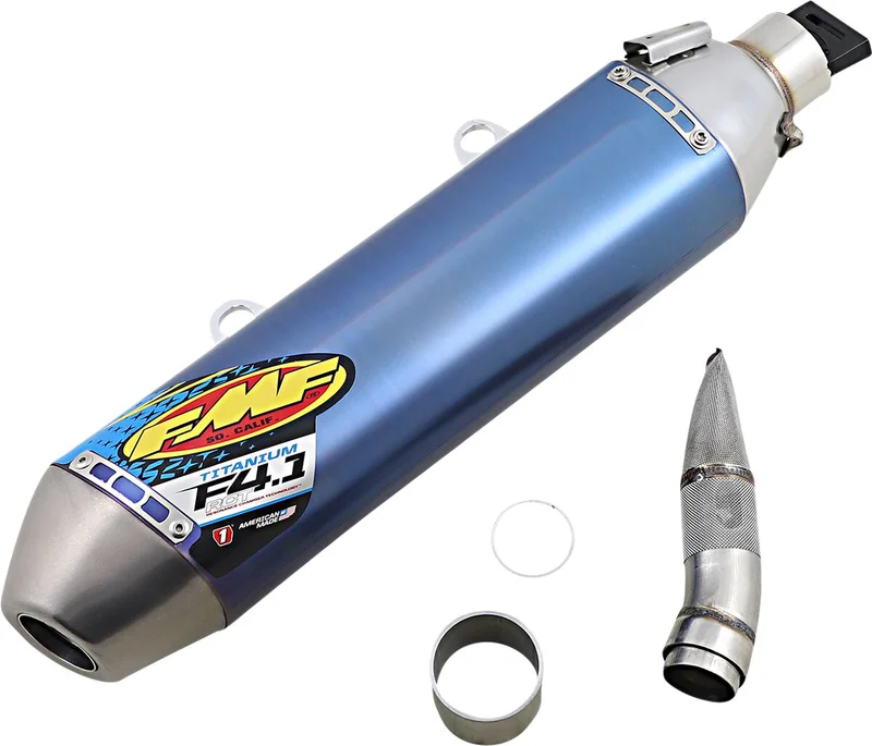 FMF FACTORY 4.1 RCT SLIP-ON MUFFLER TITANIUM BLUE ANODIZED KTM