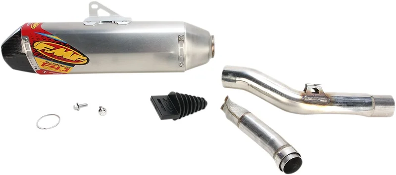 FMF FACTORY 4.1 RCT SLIP-ON MUFFLER S/S ALUMINUM & CARBON NATURAL KAWASAKI