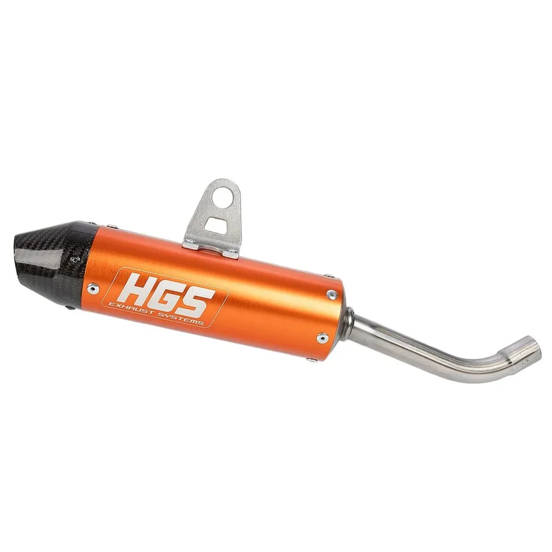 HGS SCO MX SILENCER ALU ORANGE / CARB END CAP