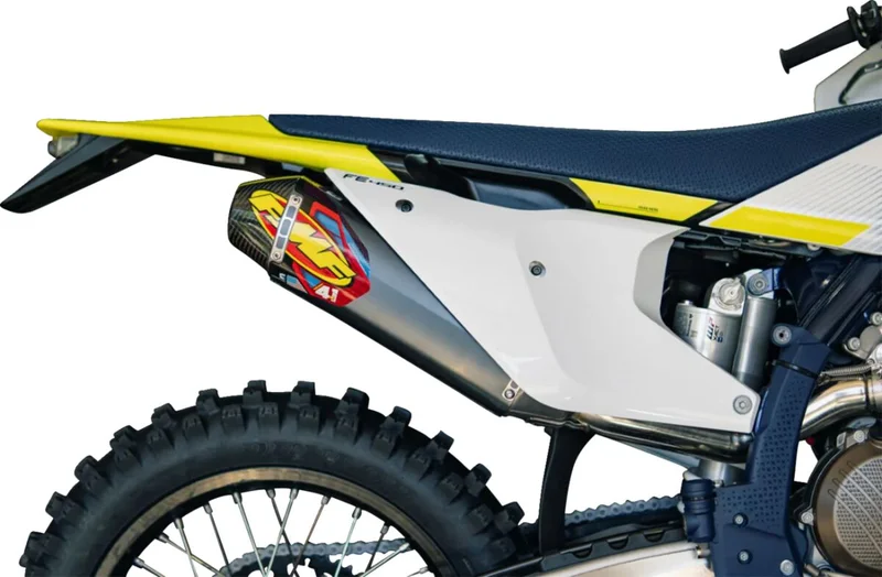 FMF Factory 4.1 RCT Slip-On Muffler with Carbon Cap - Aluminum - KX 250 F