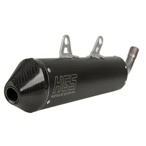 HGS RCZ MX SILENCER ROUND ALU BLACK / CARBON END CAP