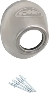 FMF POWERCORE 4 /Q4 STAINLESS STEEL STRAIGHT CUT END CAP