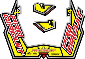 PRO CIRCUIT DECAL LOGO STICKER KIT T-4R GP
