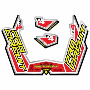 PRO CIRCUIT DECAL LOGO STICKER KIT Ti-4 GP