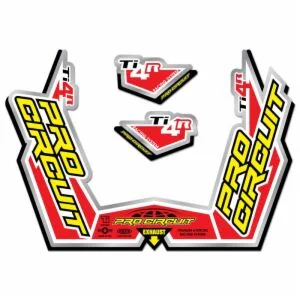 PRO CIRCUIT DECAL LOGO STICKER KIT Ti-4R
