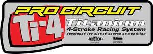 PRO CIRCUIT DECAL LOGO STICKER Ti-4