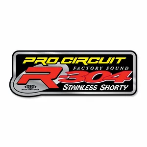 PRO CIRCUIT DECAL LOGO STICKER R-304 STAINLESS SHORTY