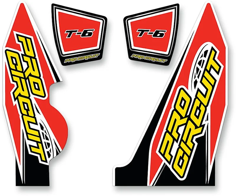 PRO CIRCUIT DECAL LOGO STICKER KIT T-6 DUAL