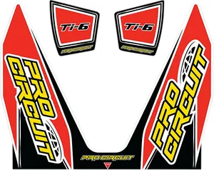 PRO CIRCUIT DECAL LOGO STICKER KIT TI-6 DUAL