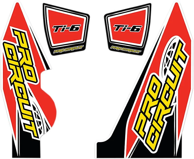 PRO CIRCUIT DECAL LOGO STICKER KIT TI-6 DUAL