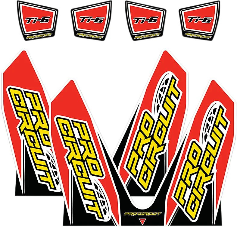 PRO CIRCUIT DECAL LOGO STICKER KIT TI-6 DUAL