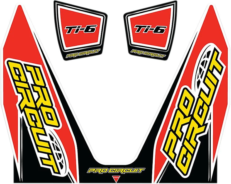 PRO CIRCUIT DECAL LOGO STICKER KIT TI-6 DUAL