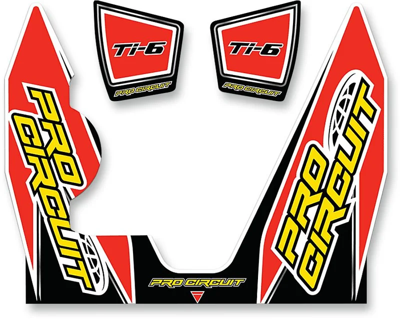PRO CIRCUIT DECAL LOGO STICKER KIT TI-6 DUAL