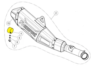AKRAPOVIC NOISE DAMPER INSERT STAINLESS STEEL