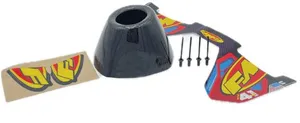 FMF END CAP CARBON NEW EXTERNAL RCT BLACK