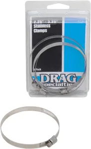 Drag Specialties CLAMPS SS 2.25-3.25DIA