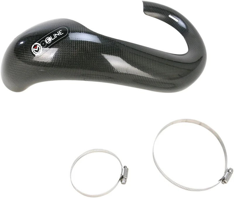Moose Offroad CARBON FIBER PIPE GUARD FOR 2-STROKE STOCK EXHAUST
