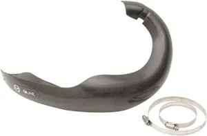 MOOSE OFFROAD HARD-PARTS CARBON FIBER PIPE GUARD FOR 2-STROKE STOCK EXHAUST