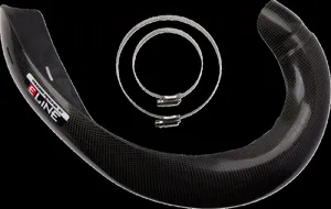 MOOSE OFFROAD HARD-PARTS Pipe Guard - Carbon Fiber